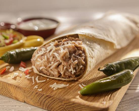 Order Bean and Cheese Burrito food online from Arteagas Food Center store, San Jose on bringmethat.com