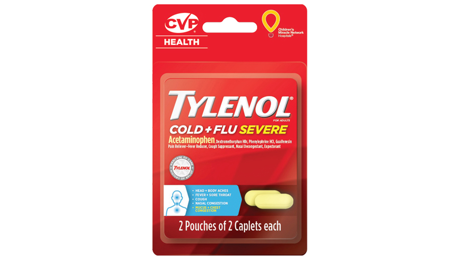 Order Tylenol Extra Strength 4pc food online from Chevron Extramile store, Orange on bringmethat.com