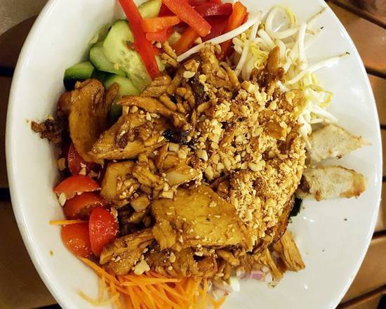 Order Vermicelli Salad with Lemongrass Chicken  (Bun Ga Nuong) food online from Malai Kitchen store, Dallas on bringmethat.com
