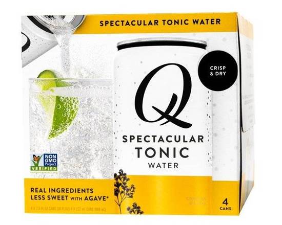 Order Q Spectacular Tonic Water 4pack Cans food online from Newport Wine & Spirits store, Newport Beach on bringmethat.com