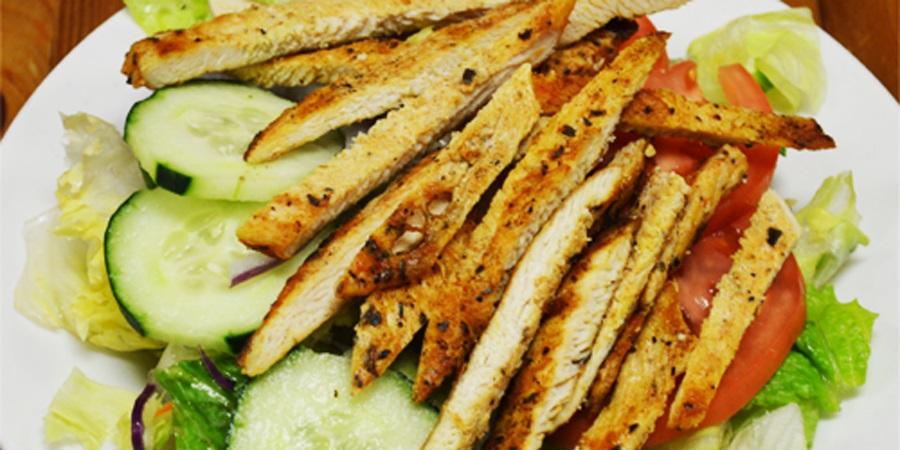 Order Grilled Chicken Garden Salad food online from The Pizzeria-Mission TX store, Mission on bringmethat.com