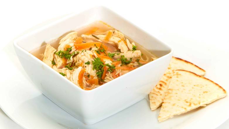 Order Greek Lemon Chicken Soup food online from Taziki Mediterranean Cafe store, Memphis on bringmethat.com