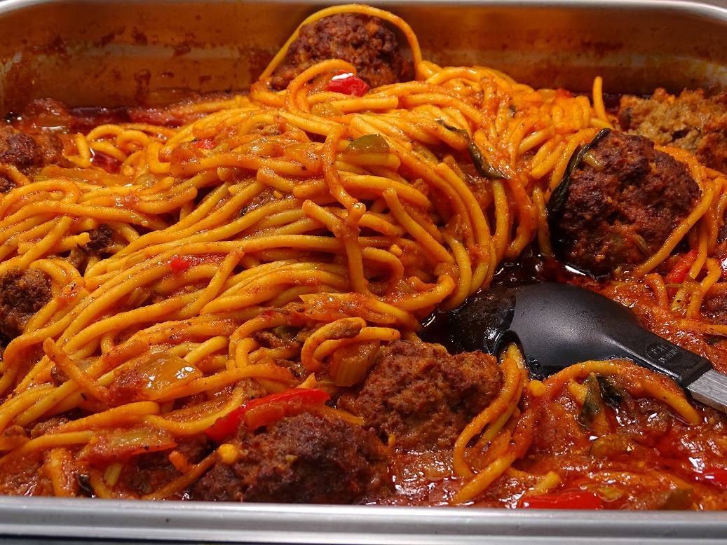 Order Albondiga con Espaghettis food online from Chalkstone Supermarket store, Providence on bringmethat.com