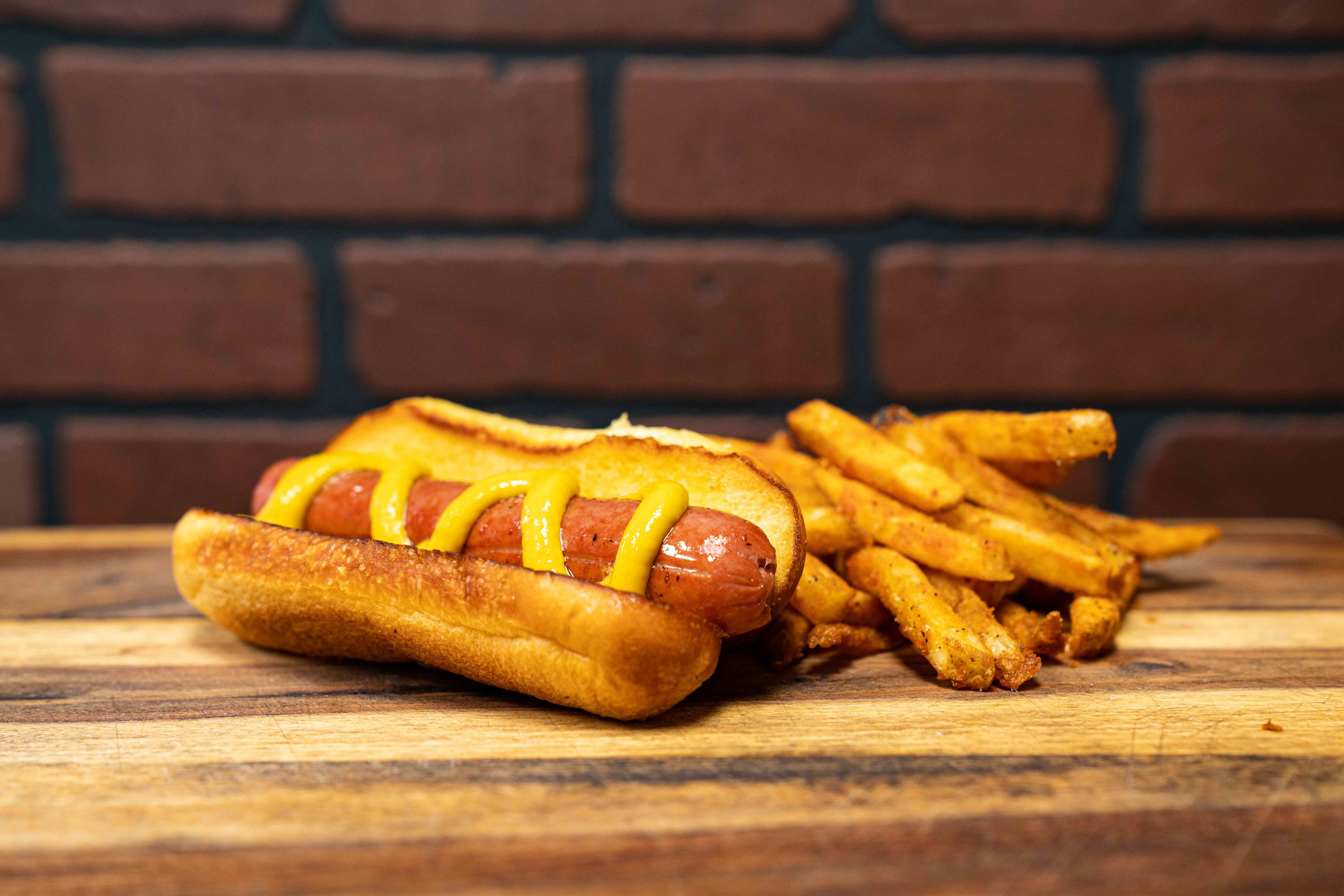 Order Kid's Hot Dog Meal food online from Big Belly Que store, Smithtown on bringmethat.com