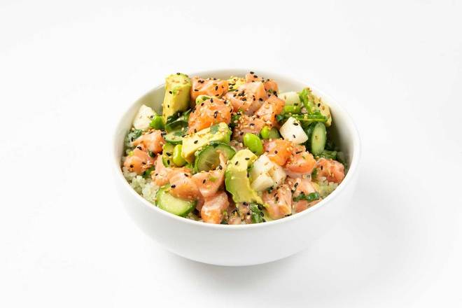 Order Yuzu Salmon Poke Bowl food online from Sweetfin store, San Diego on bringmethat.com