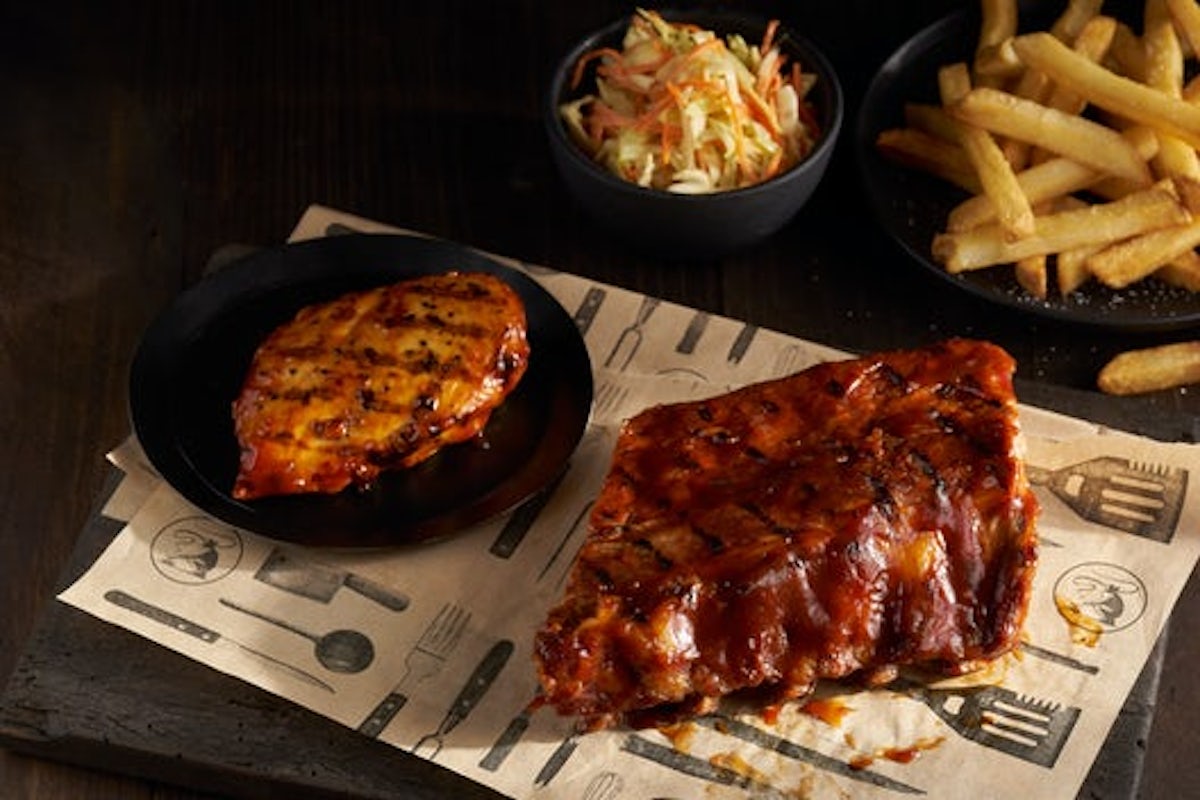 Order BBQ Chicken & Ribs food online from Black Angus Steakhouse store, Fountain Valley on bringmethat.com