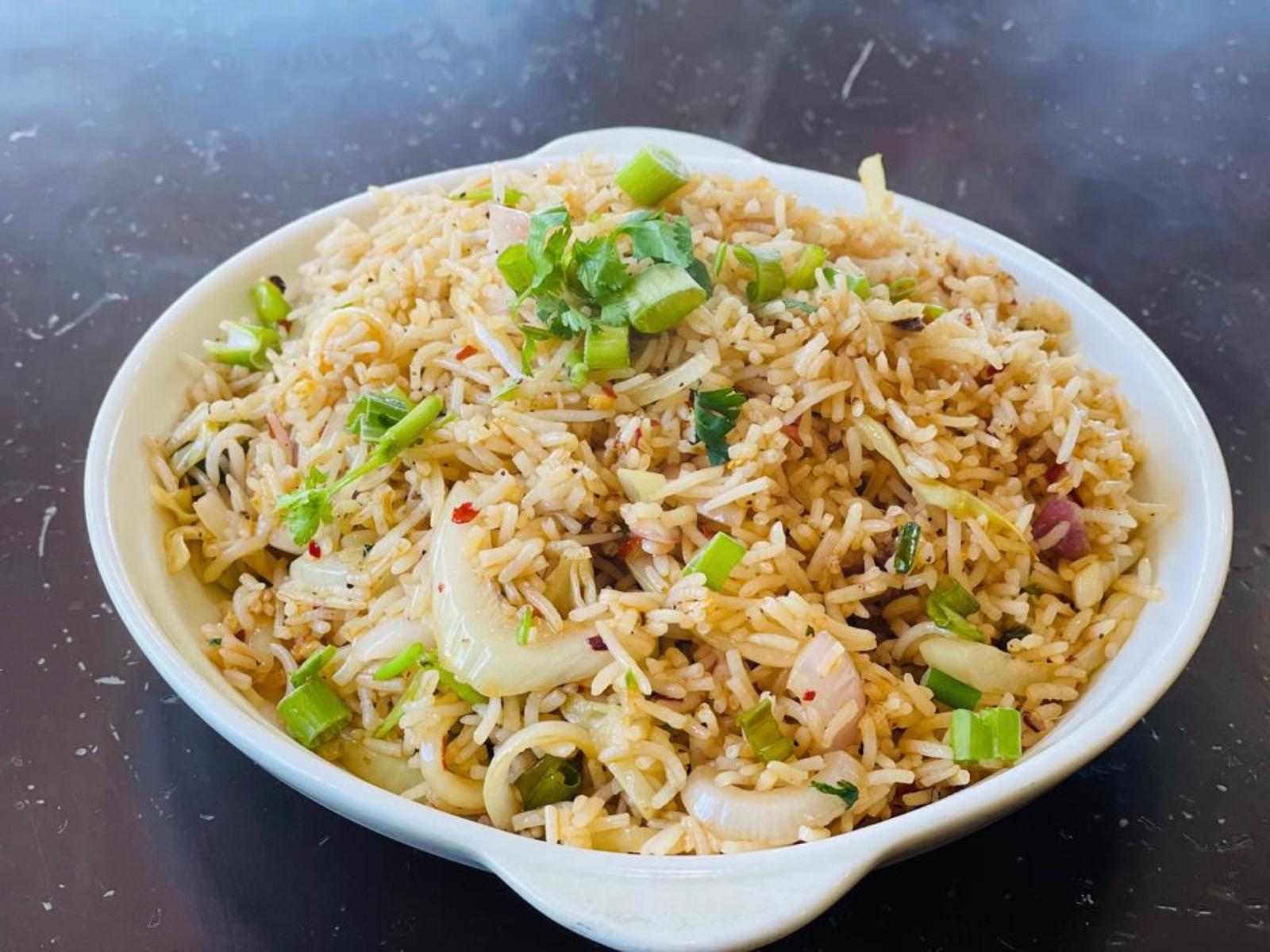 Order Veg Fried Rice food online from Hyderabad Dum Biryani store, Fremont on bringmethat.com