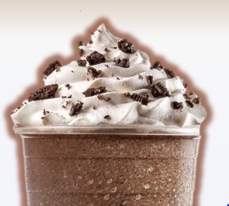 Order Frozen Oreo Cappuccino Coffee food online from Honey Dew Donuts store, Beverly on bringmethat.com
