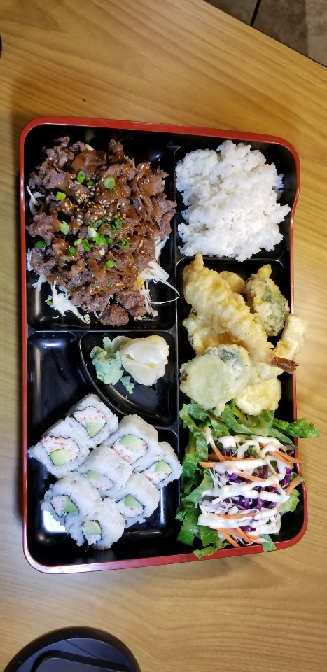 Order 1 Item of A and 2 Items of B Bento Box food online from Go Sushi store, Pinole on bringmethat.com