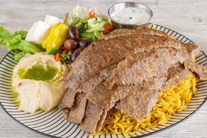 Order 34. Gyro Plate food online from Pita Palace store, Franklin on bringmethat.com