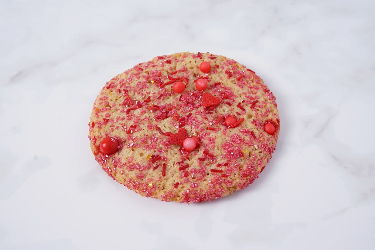 Order Valentine Sugar Cookie 1ct food online from Polly's Pies Restaurant & Bakery store, Norco on bringmethat.com