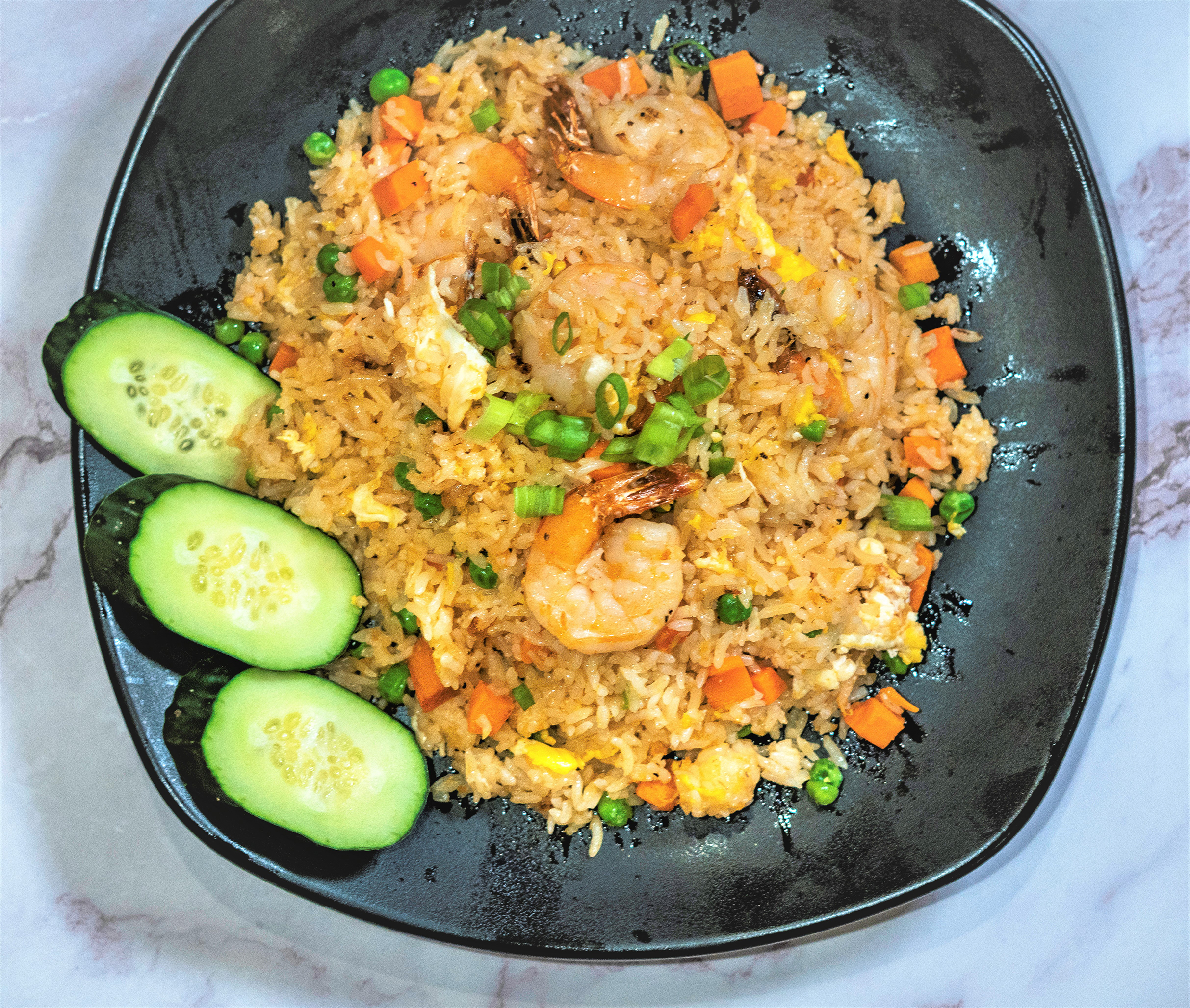 Order R4. Shrimp Fried Rice food online from S!!! Thai Food store, Temecula on bringmethat.com