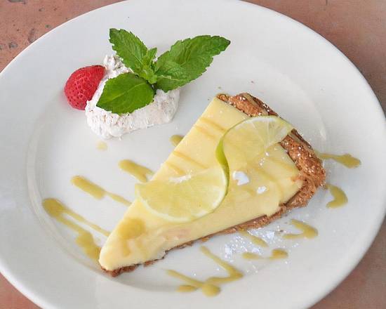 Order Key Lime Pie on a Peppery Ginger Crust food online from Agave Restaurant store, Atlanta on bringmethat.com