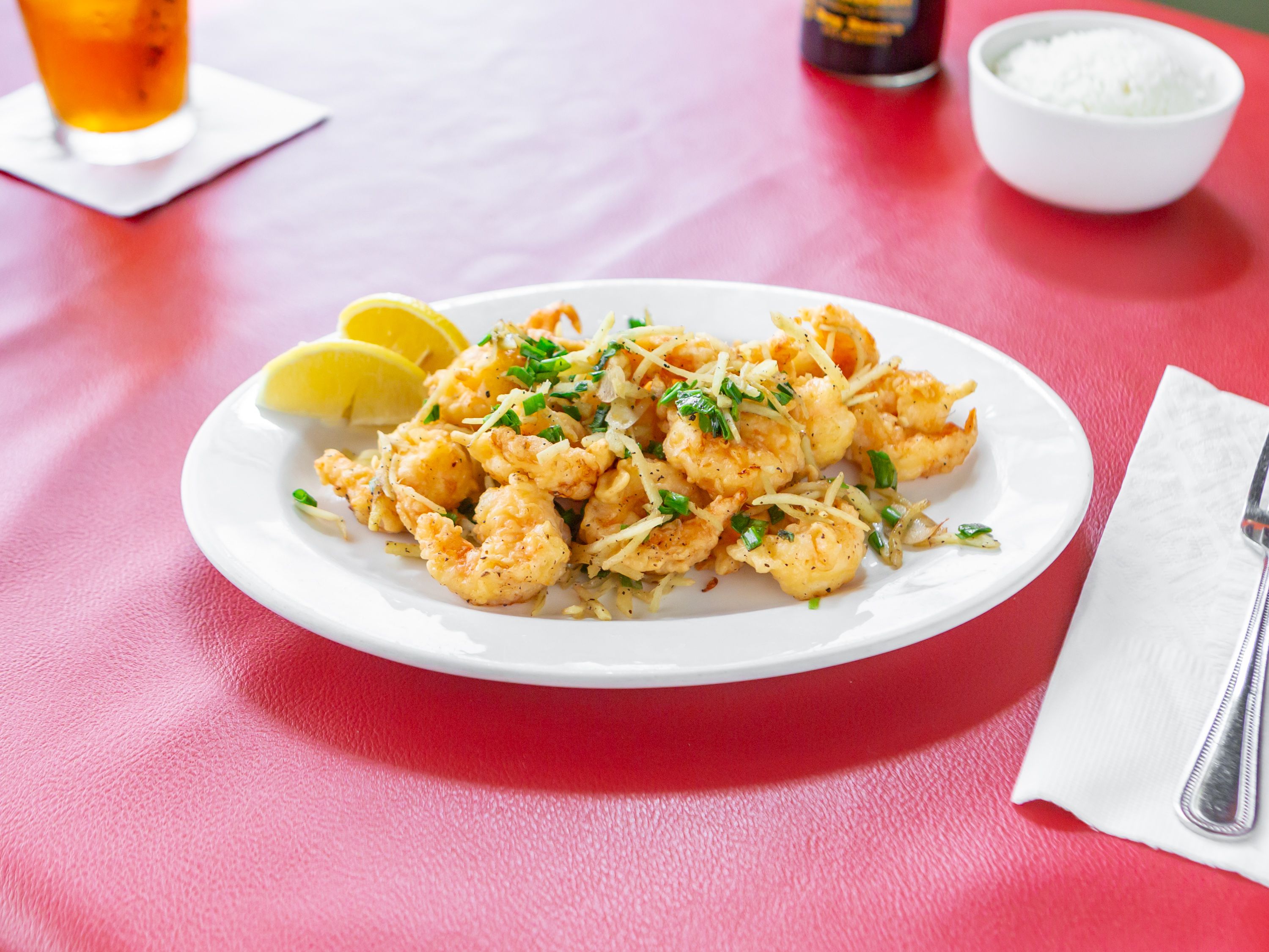 Order Ginger Shrimp food online from Tang's Pacific Bistro store, Ft. Worth on bringmethat.com
