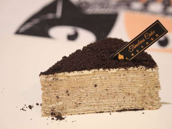 Order OREO MILLE CREPE CAKE   (S) 奥利奥千层蛋糕一块 food online from Timeless Tea store, Bellevue on bringmethat.com