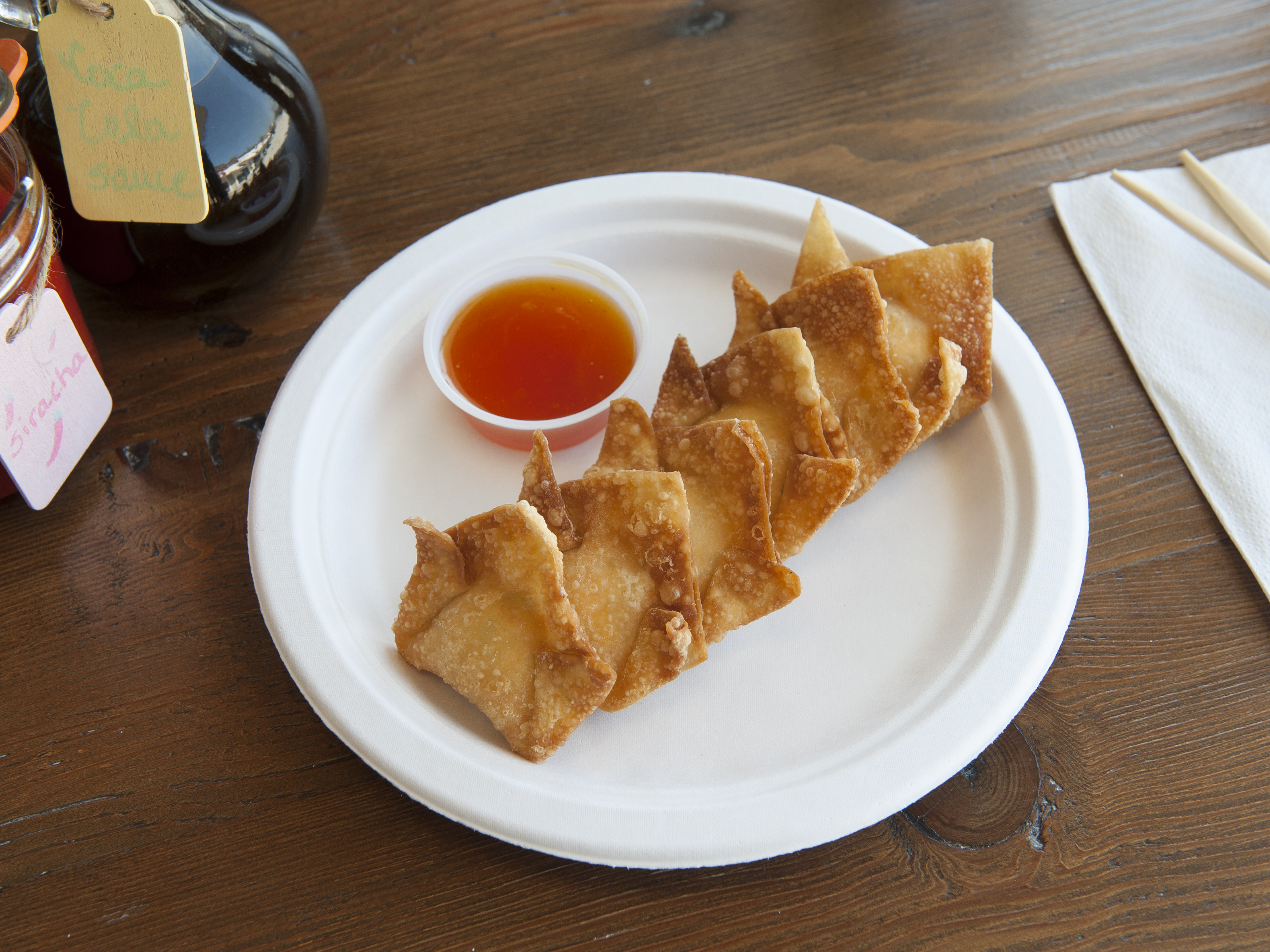 Order Crab Rangoon food online from Chubby Rice store, Hawthorne on bringmethat.com