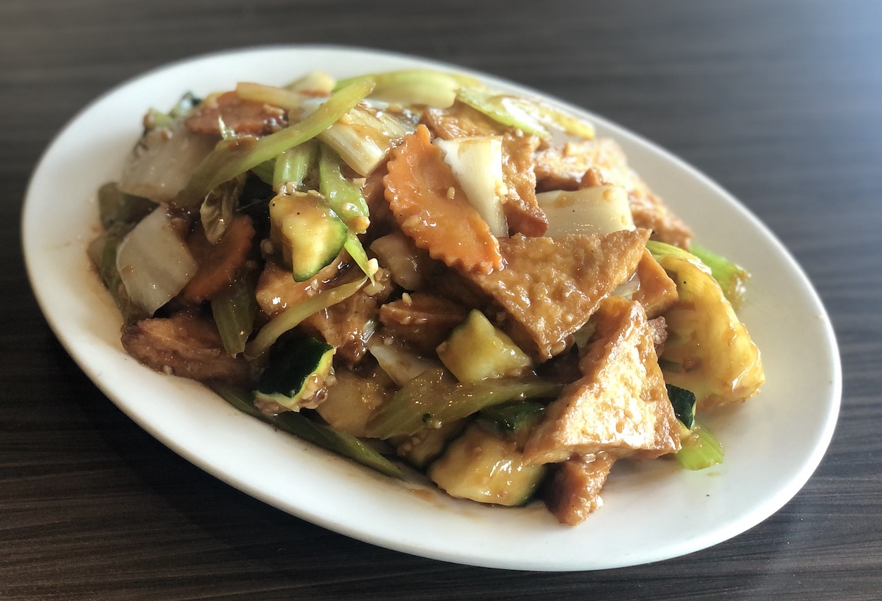 Order Fried Tofu with Brown Sauce /红烧豆腐 food online from Chef Tang store, Vista on bringmethat.com