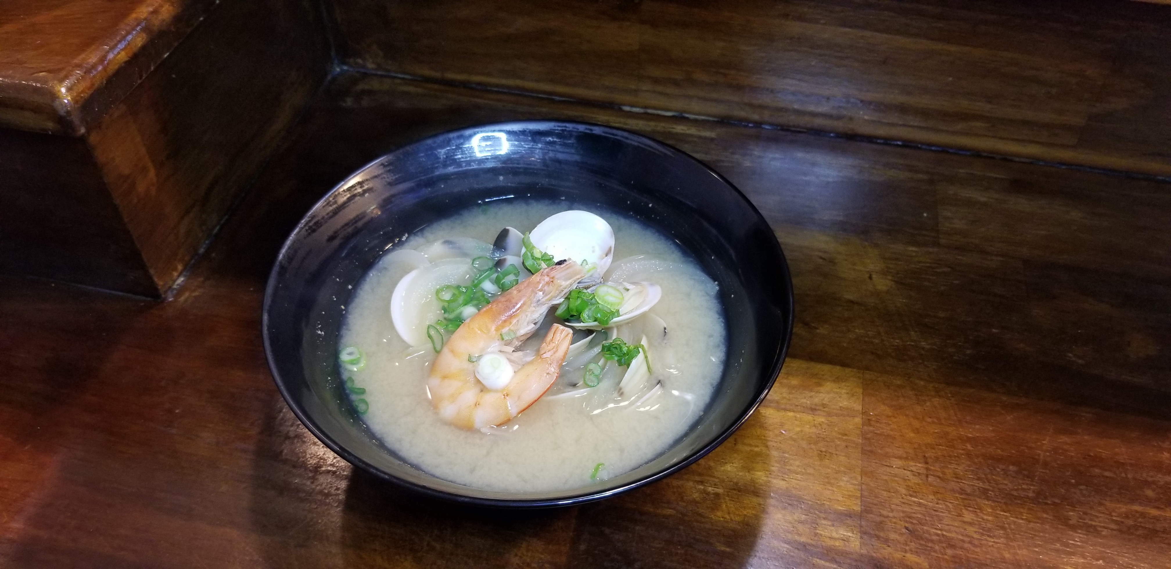 Order Seafood Clam Soup food online from Tomo Sushi store, Laguna Woods on bringmethat.com