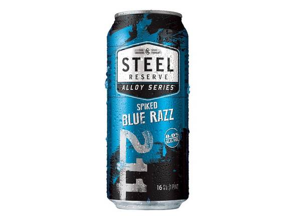 Order Steel Reserve Alloy Series Spiked Blue Razz - 4x 16oz Cans food online from Zest Market & Liquor store, Phoenix on bringmethat.com