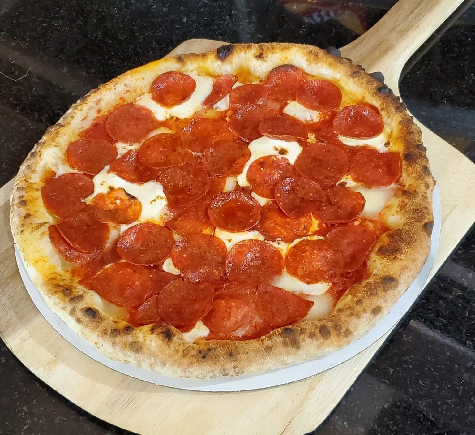 Order Pepperoni Pizza - 9'' (4 Slices) food online from Bellatrino Pizzeria @ The Market store, Dallas on bringmethat.com
