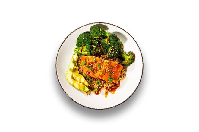 Order Korean Salmon Bowl food online from The Greene Turtle store, Dover on bringmethat.com