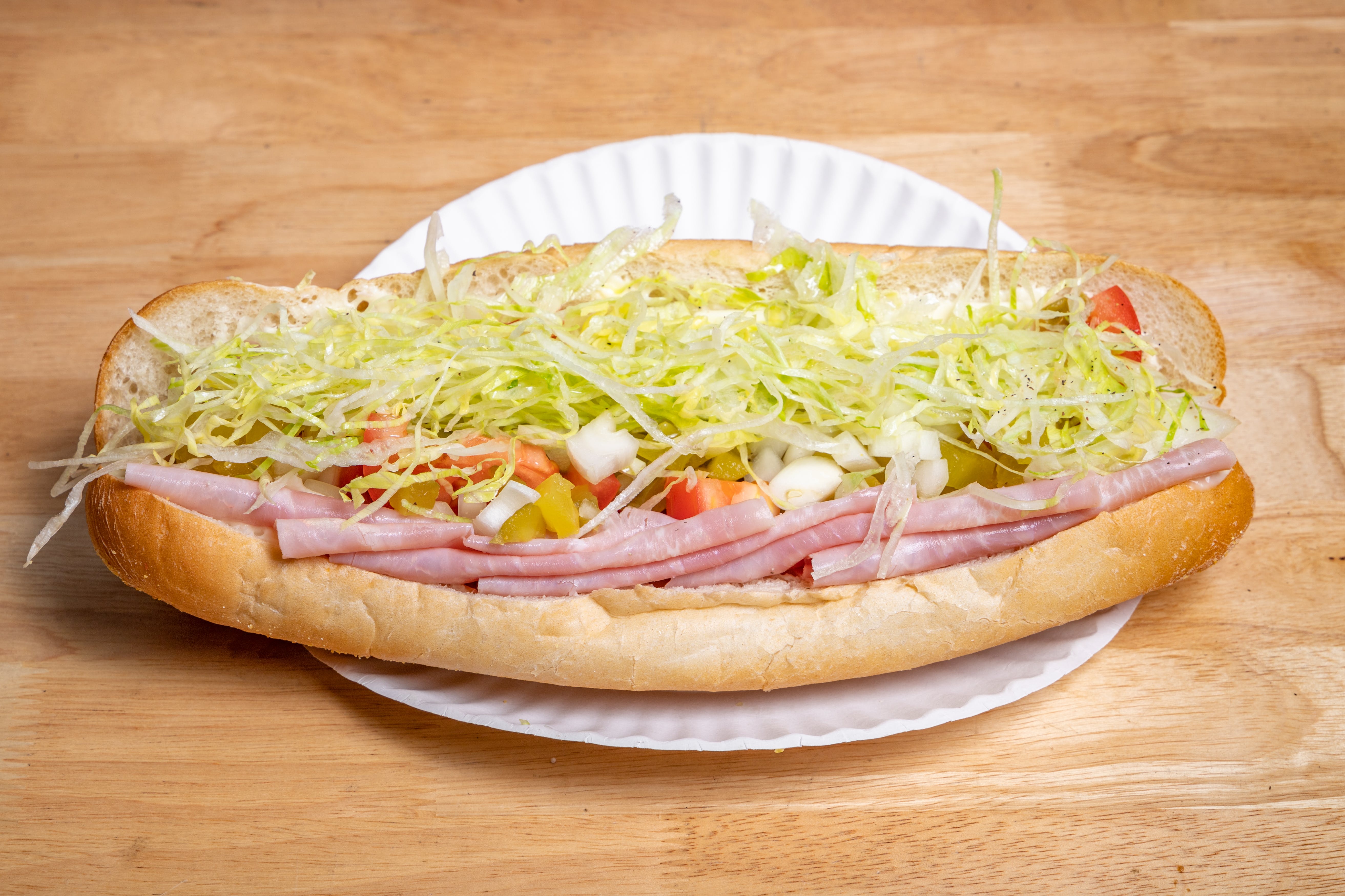 Order Ham & Cheese Sub - 10" food online from Express Pizza store, Bedford on bringmethat.com
