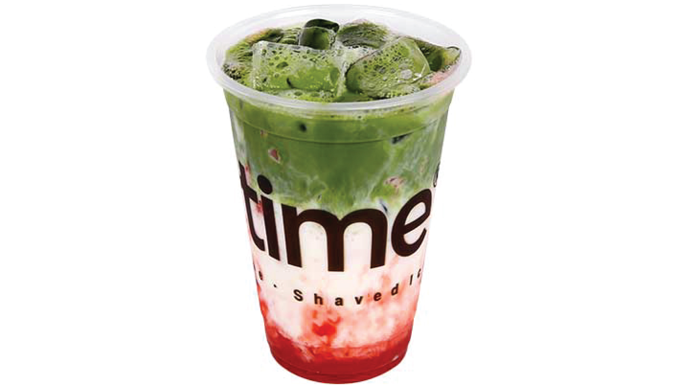 Order Strawberry Matcha Milk Tea food online from Boba Time store, Rowland Heights on bringmethat.com