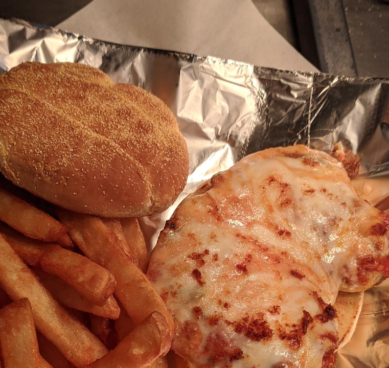 Order Chicken Parm Sandwich w/Combo food online from JJ Twigs Pizza Pub store, Palatine on bringmethat.com