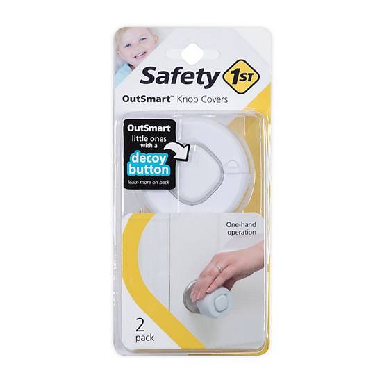 Order Safety 1st® OutSmart™ 2-Pack Knob Covers With Decoy Button in White food online from Bed Bath & Beyond store, Lancaster on bringmethat.com