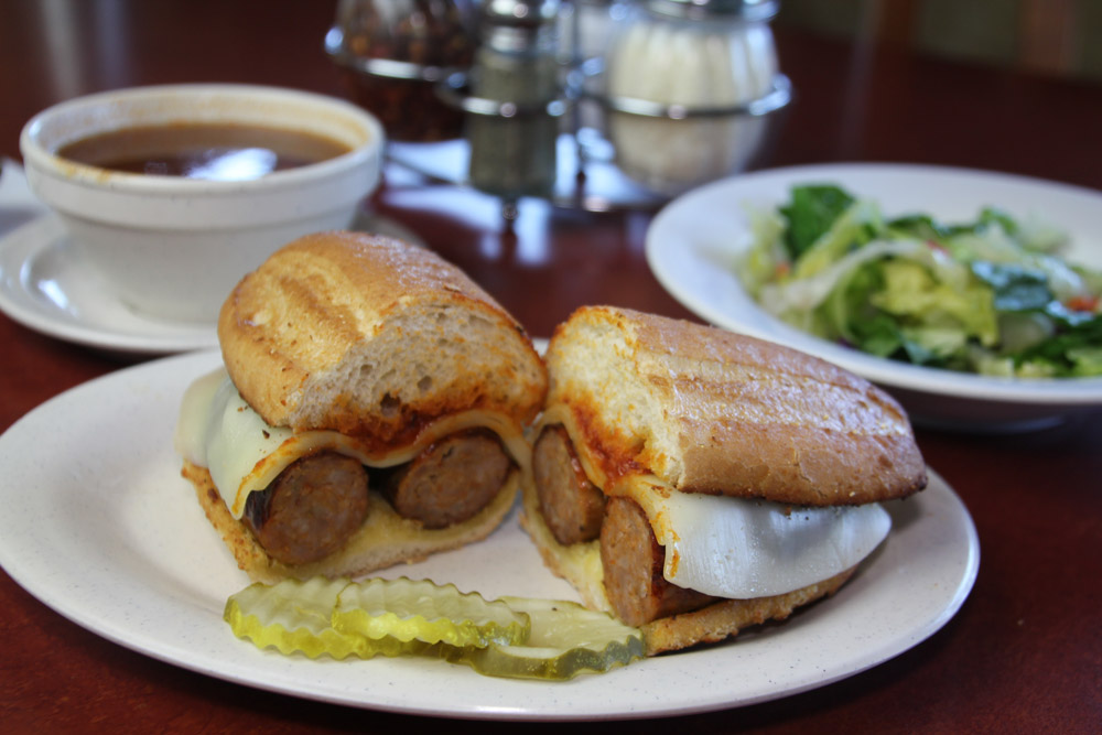 Order Sausage Sandwich food online from Vince Spaghetti Express store, Temecula on bringmethat.com
