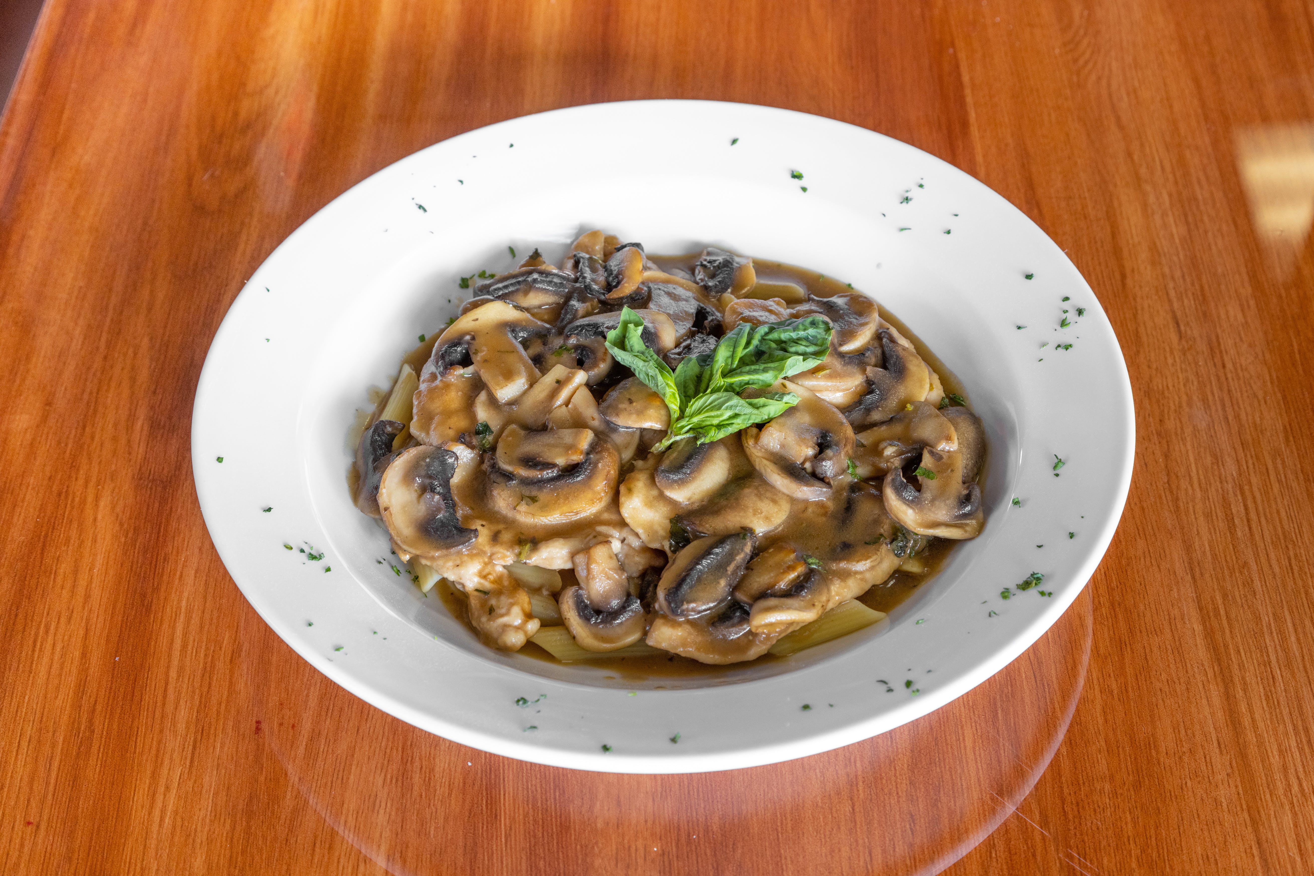 Order Chicken Marsala - Entree food online from Colandrea's Pizza King store, Middletown on bringmethat.com