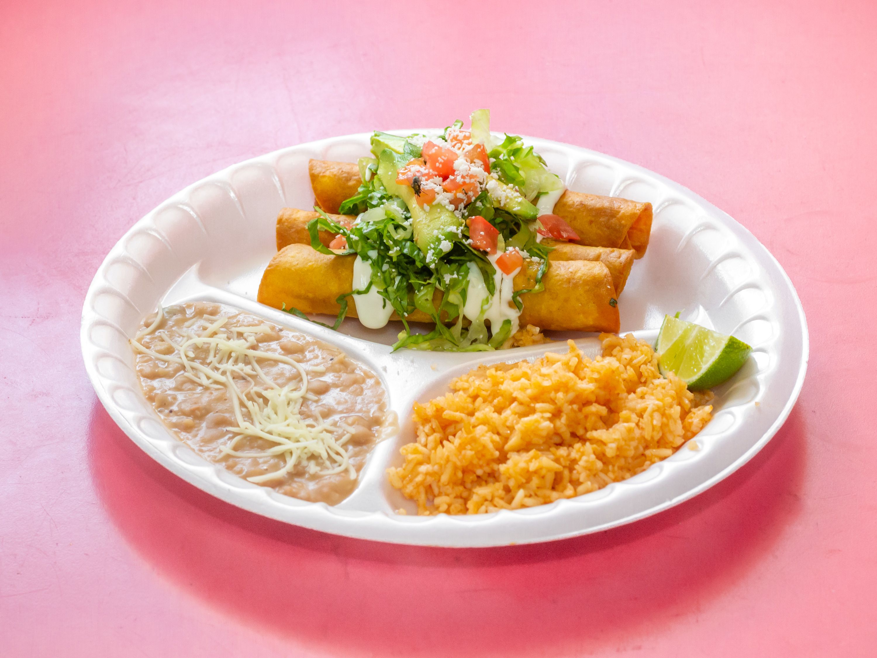 Order Taquitos Combo food online from Burrito Barajas store, Chico on bringmethat.com