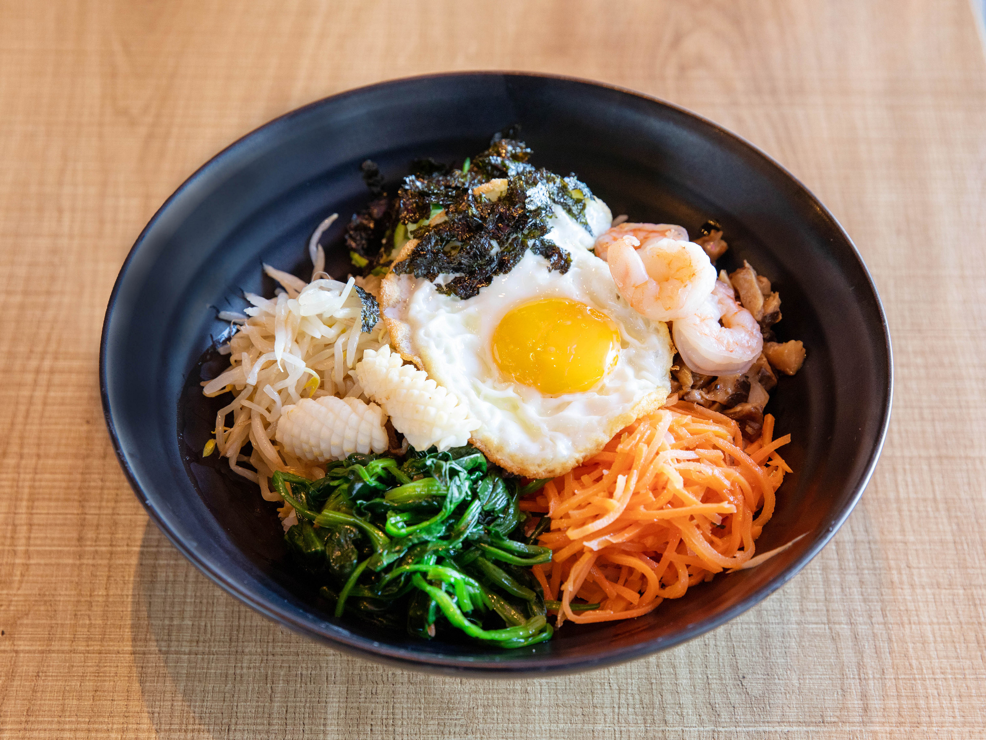 Order Seafood Bibimbap food online from Spicy Factory store, Burlingame on bringmethat.com