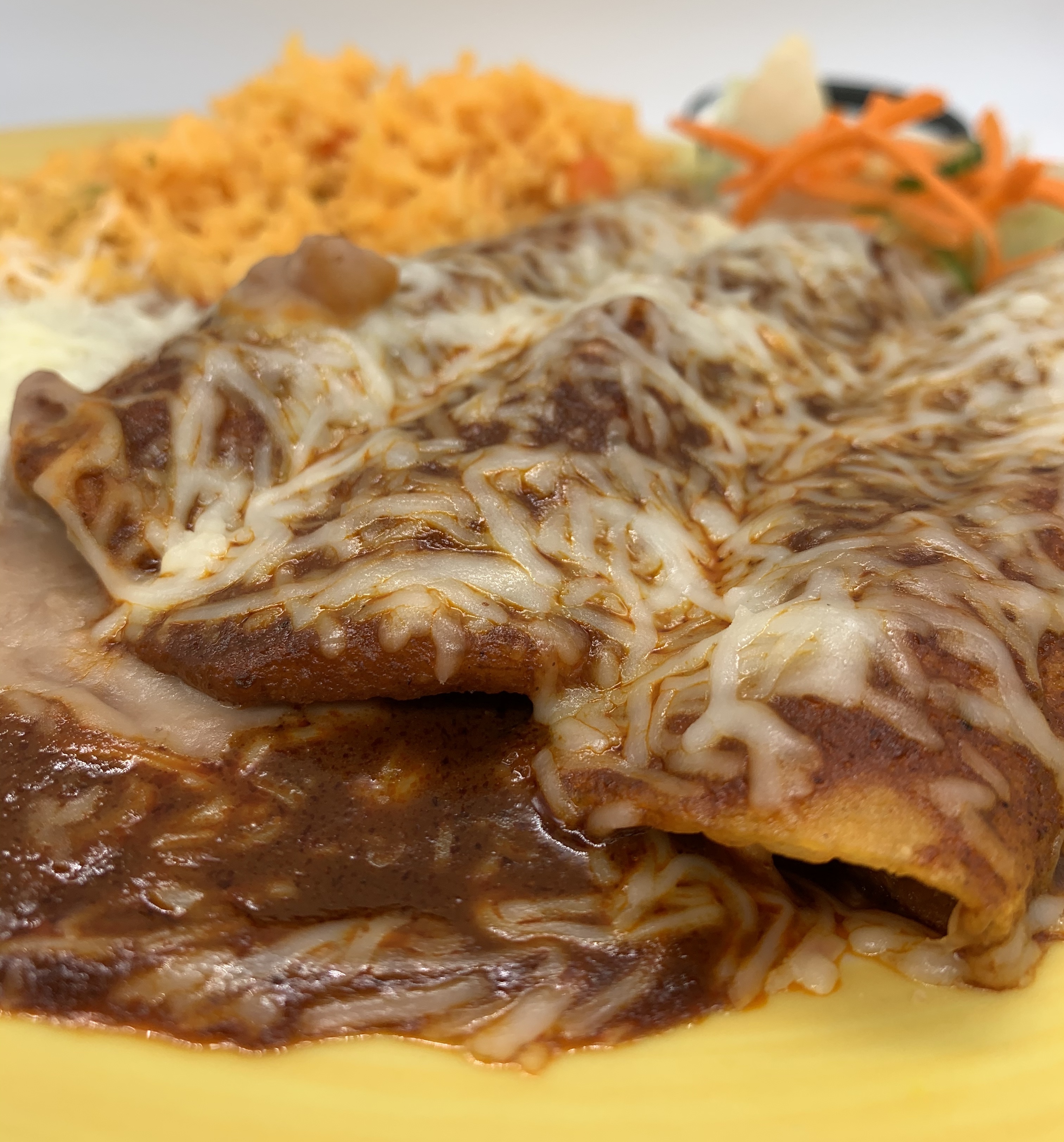 Order Enchiladas de Mole Poblano  food online from La Estacion store, Waukesha on bringmethat.com
