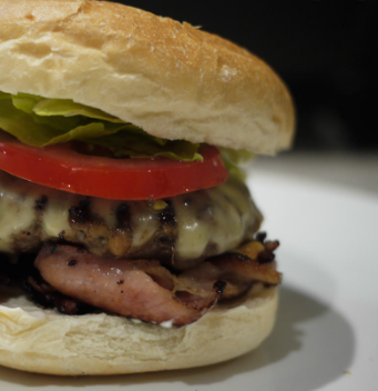 Order 1/2 lb. Suegra Burger with Jamon, Queso, y Aguacate food online from Ibarra's Burger store, McAllen on bringmethat.com
