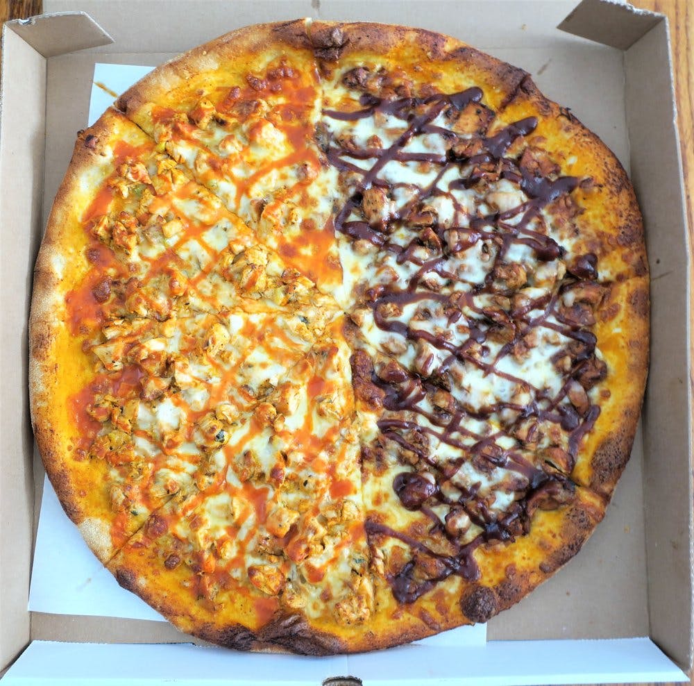 Order Half Item Pizza - Small 14'' (6 Slices) food online from Cousins Pizza store, Norwood on bringmethat.com