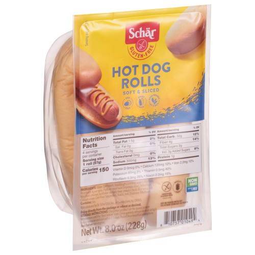 Order Schär · Gluten Free Hot Dog Rolls (4 rolls) food online from United Supermarkets store, Plainview on bringmethat.com