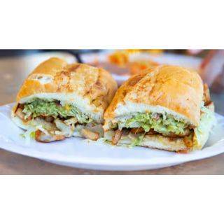 Order Chicken Torta food online from Aliberto Jr Fresh Mexican Food store, Riverside on bringmethat.com