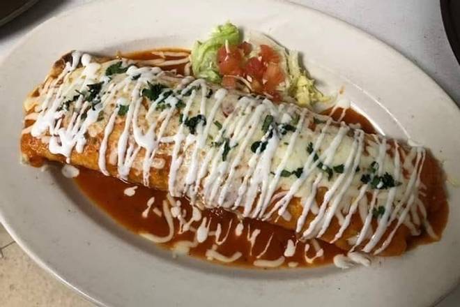 Order King Burrito food online from Carlos Mexican Restaurant store, Westland on bringmethat.com