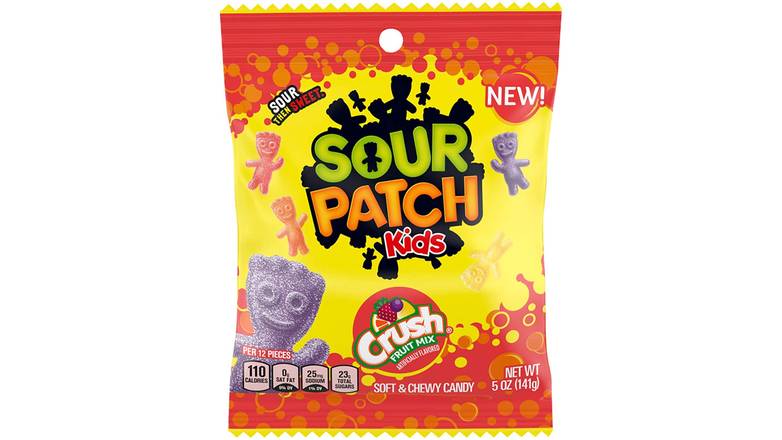 Order Sour Patch Crush Soda Fruit Mix 5 OZ food online from Valero Food Mart store, Murrayville on bringmethat.com