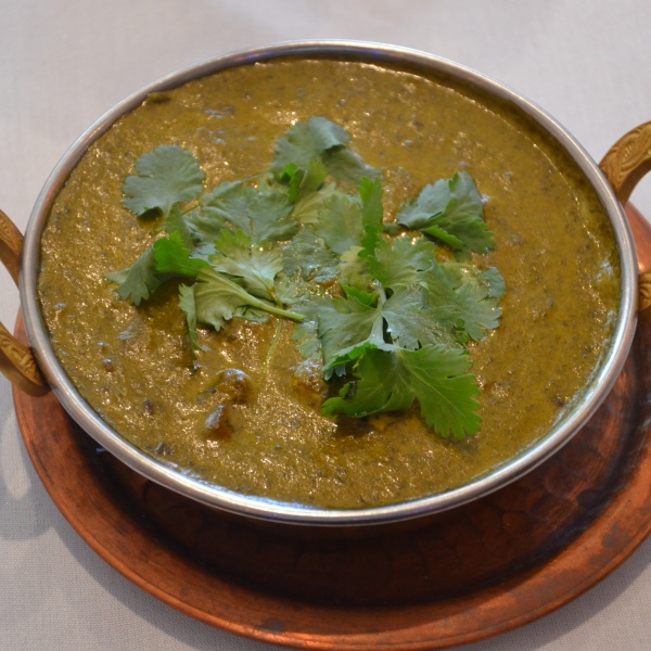 Order Lamb Saag food online from Clay Oven Indian Cuisine store, San Francisco on bringmethat.com