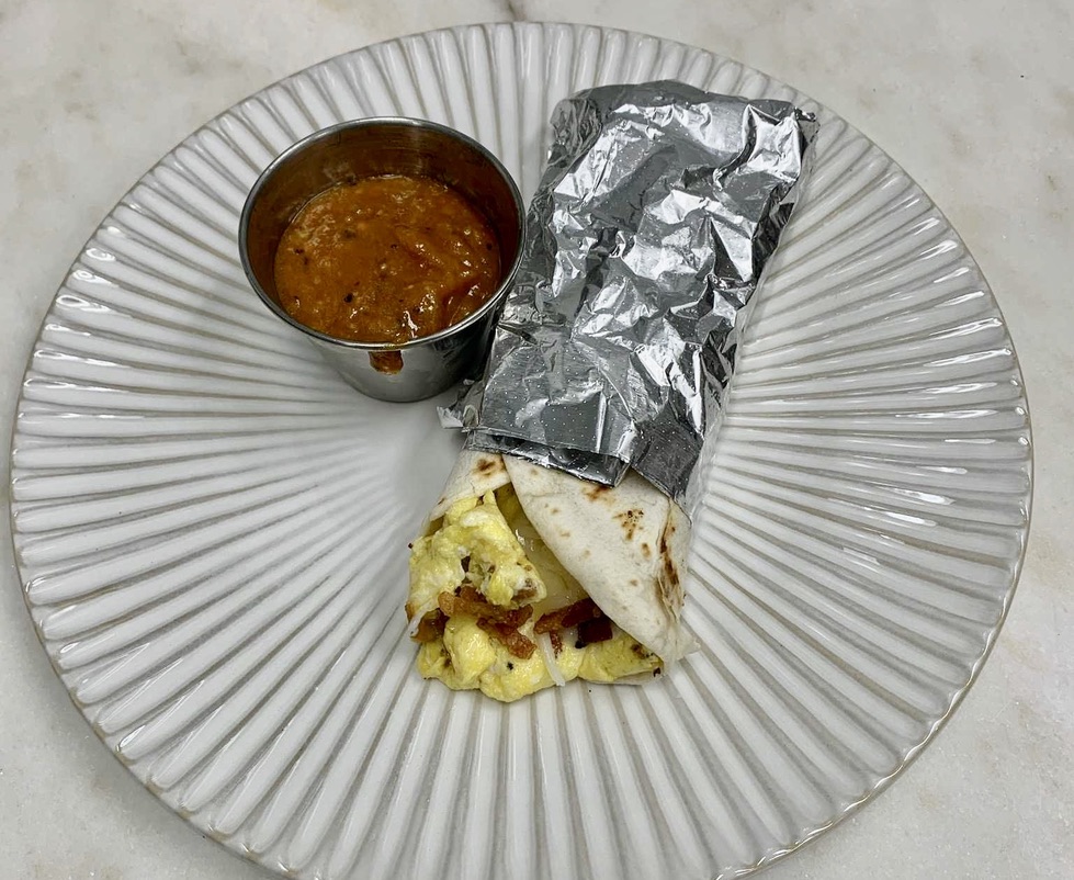 Order Bacon, Egg, and Cheese Taco  food online from Prim & Proper store, Austin on bringmethat.com