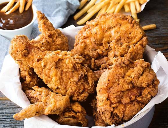 Order Fried Chicken with Fries  food online from Mr Pizza store, Oklahoma City on bringmethat.com
