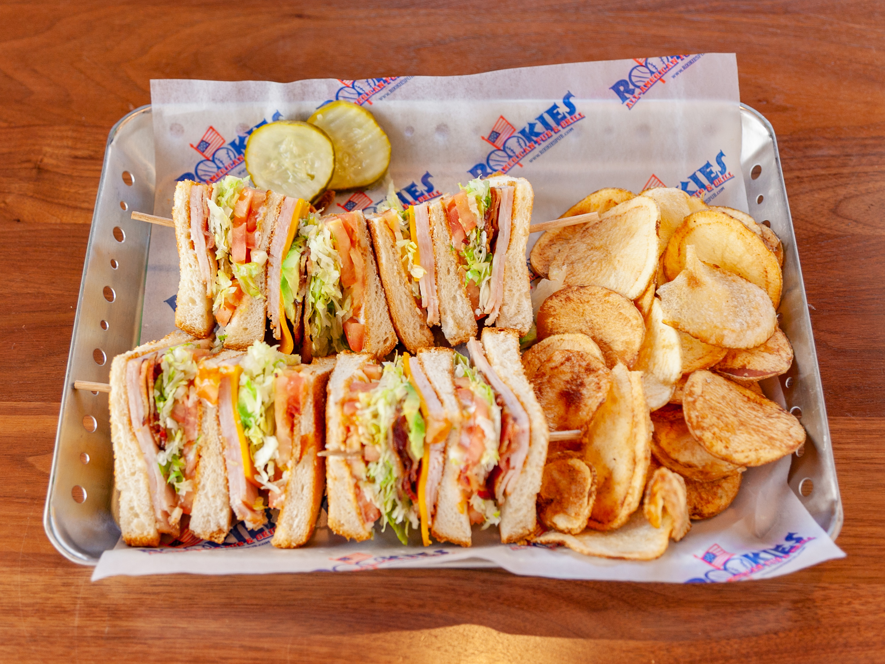 Order The Club House Sandwich food online from Rookies Sports Pub & Grill store, Huntley on bringmethat.com