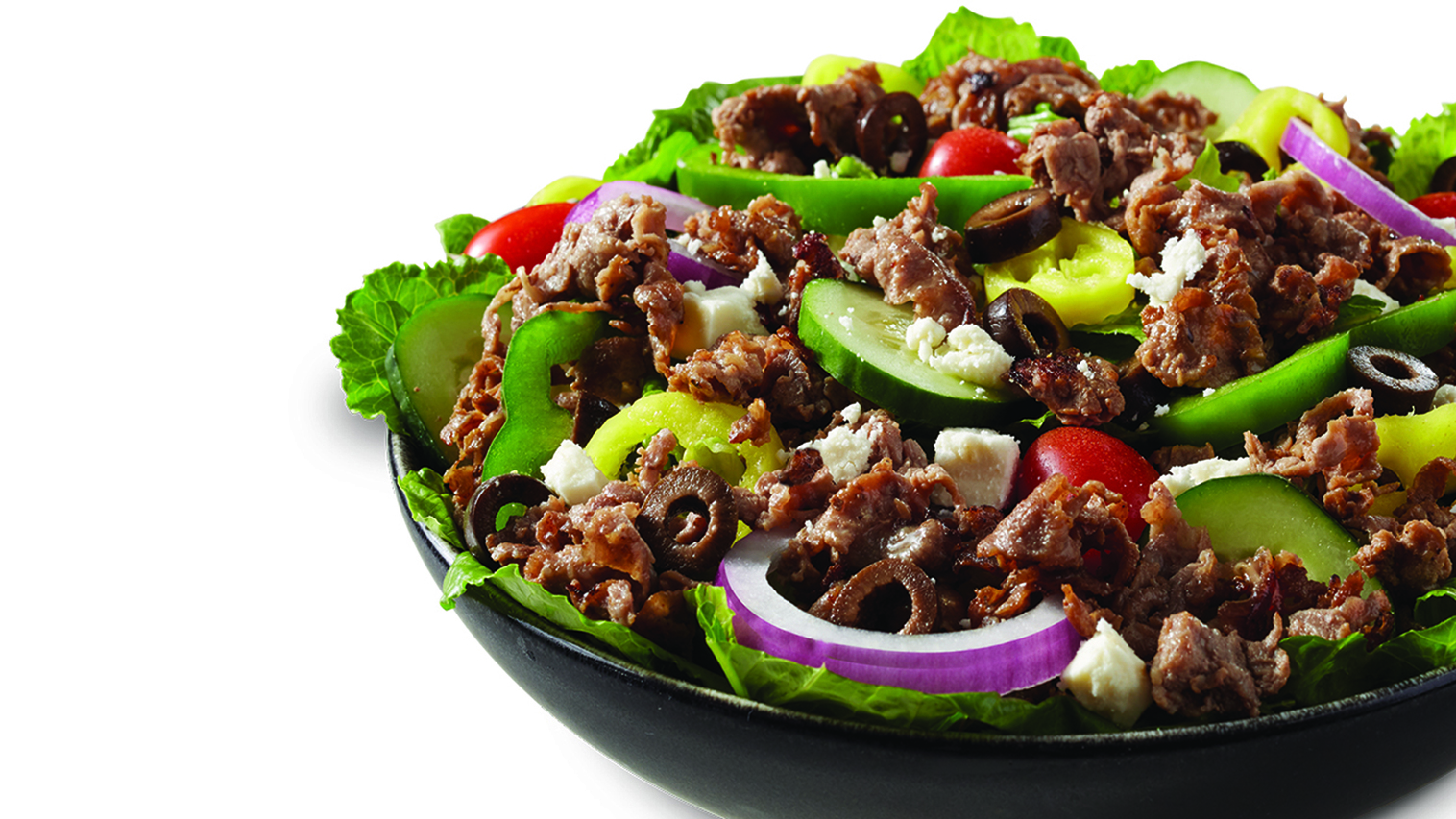 Order Greek Steak Salad food online from Dangelo store, New Bedford on bringmethat.com