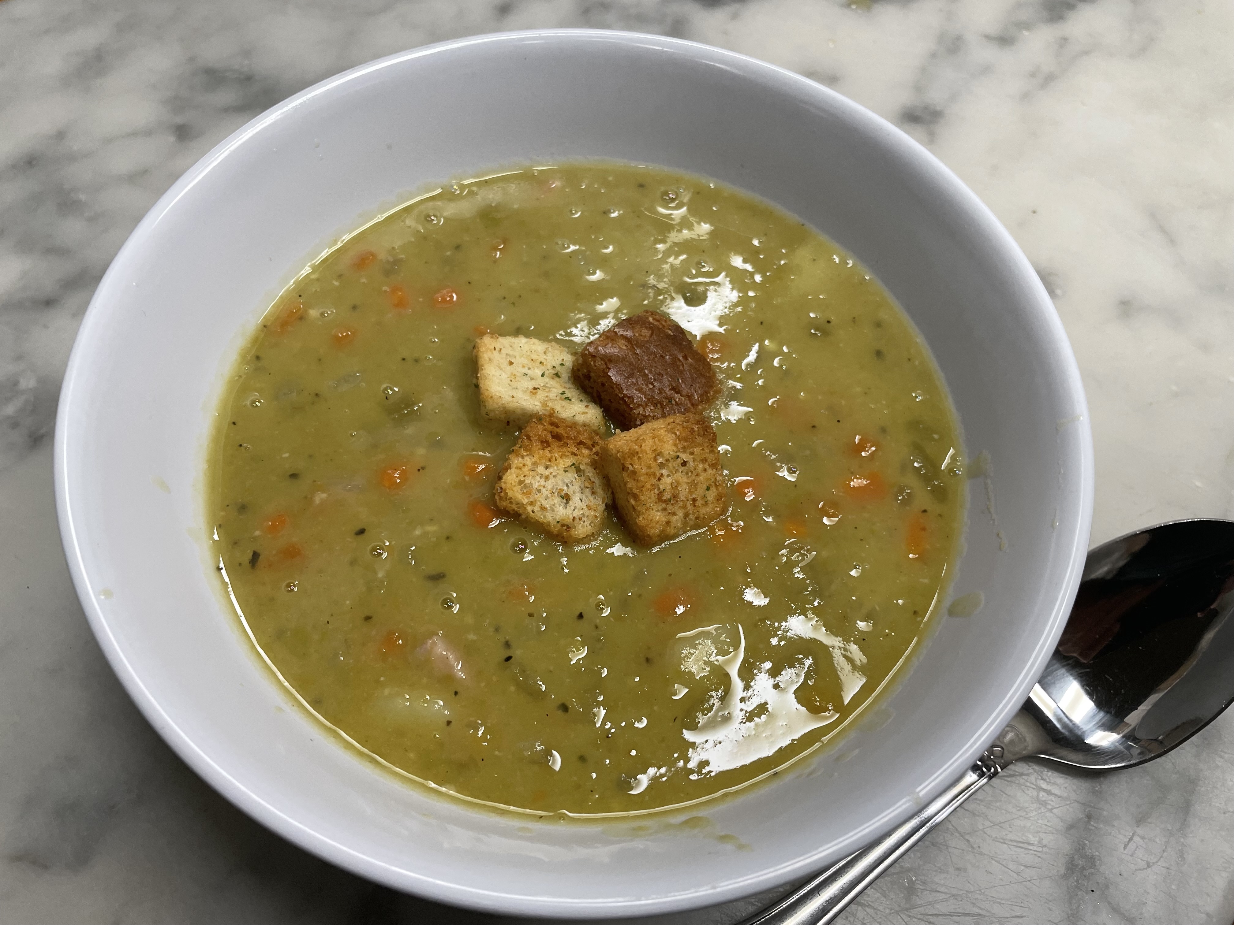 Order Soup- Split Pea with Ham food online from Westover Pizza store, Stamford on bringmethat.com
