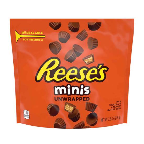 Order Reese's Minis Milk Chocolate Peanut Butter Cup (7.6 oz) food online from Rite Aid store, Eugene on bringmethat.com