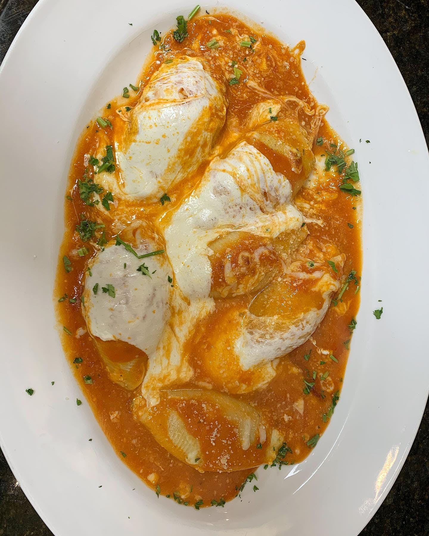 Order Stuffed Shells - Pasta food online from Gaby's Pizza & Grill store, Saddle Brook on bringmethat.com