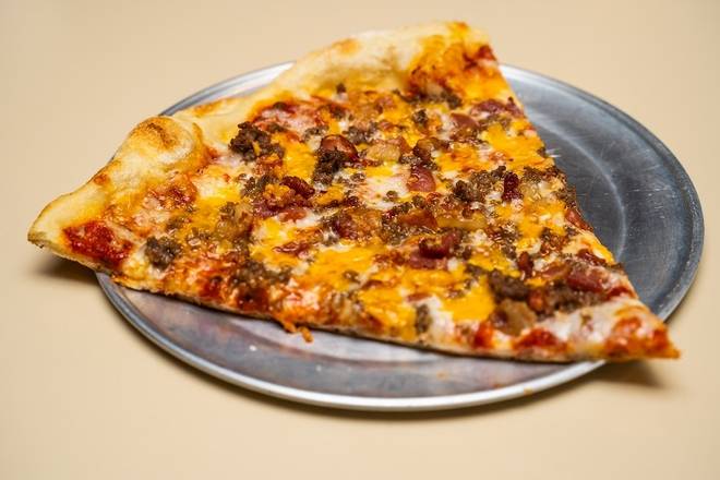 Order Thin Bacon Cheese Burger Slice food online from Pizza Perfect store, Nashville on bringmethat.com