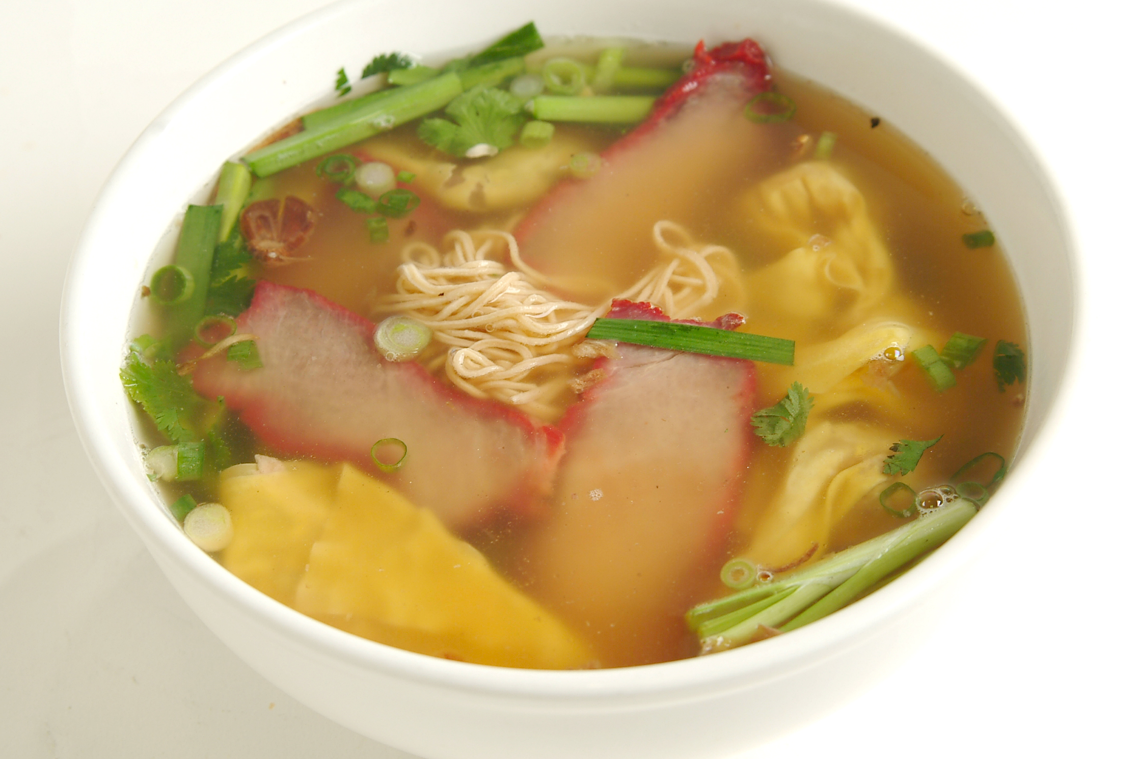 Order Ha Cao Wonton Egg Noodle Soup food online from Lotus Garden Restaurant store, San Diego on bringmethat.com